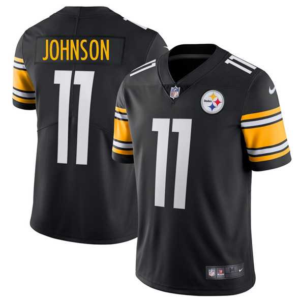 Men & Women & Youth Pittsburgh Steelers #11 Brandon Johnson Black 2025 Vapor Untouchable Stitched Jersey